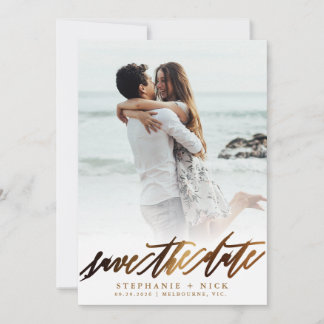 Gold Elegant Script Invitation