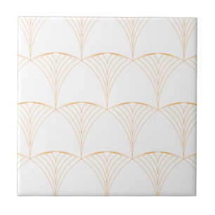 Gold, elegant simple luxurious traditional pattern ceramic tile