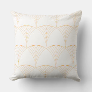 Gold, elegant simple luxurious traditional pattern cushion