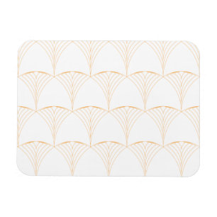 Gold, elegant simple luxurious traditional pattern magnet
