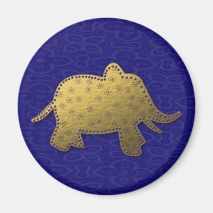 gold elephant magnet