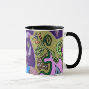 "Gold Elephant" original abstract Mug