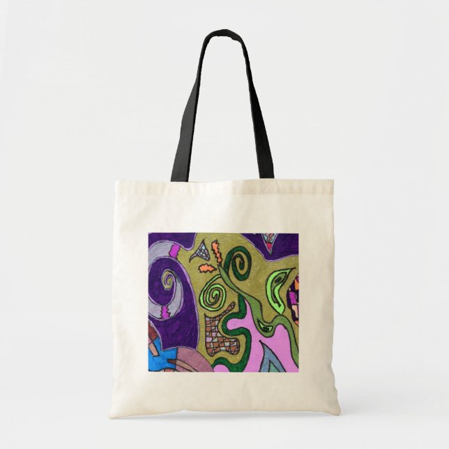 "Gold Elephant" original abstract Tote Bag (Front)