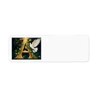 Gold Emboss A Return Address Label