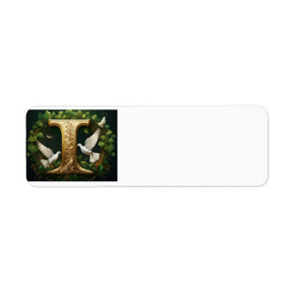 Gold Emboss I Return Address Label