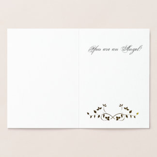 Gold Embossed Foil Thank you Card! Foil Card