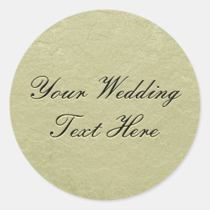 Gold Embossed Look Wedding Seal