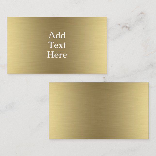 Gold Enclosure Card (Front/Back)