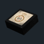 Gold Engagement Ring Red Hearts Will You Marry Me Gift Box<br><div class="desc">Give your fiance this beautiful gift with the surprise of an engagement ring wrapped inside.
An image of a yellow gold engagement ring,  with "Will You Marry Me" in the centre and the names surrounded by little red hearts.  All of this is on a beautiful dark navy background.</div>