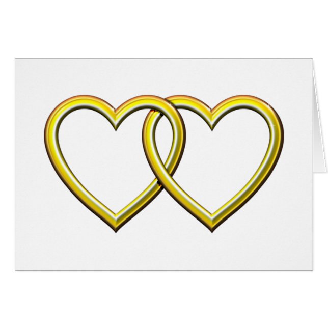 GOLD ENTWINED HEARTS (Front Horizontal)