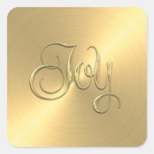 Gold Envelope Seal Christmas Joy