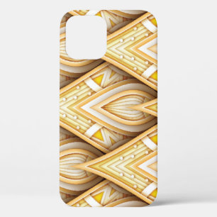 Gold Ethnic Motifs: Luxurious Seamless iPhone 12 Case