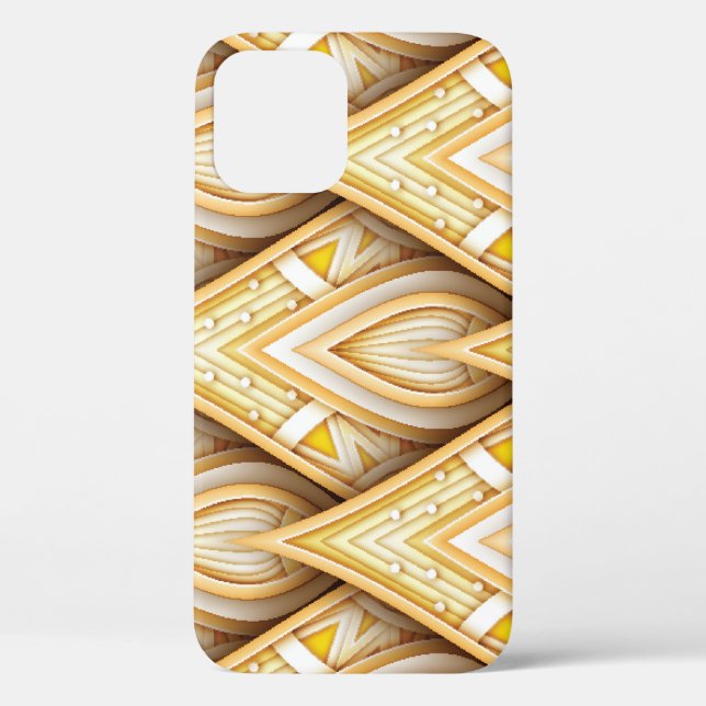 Gold Ethnic Motifs: Luxurious Seamless Case-Mate iPhone Case (Back)