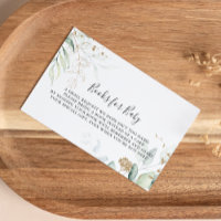 Gold Eucalyptus Baby Shower Book Request