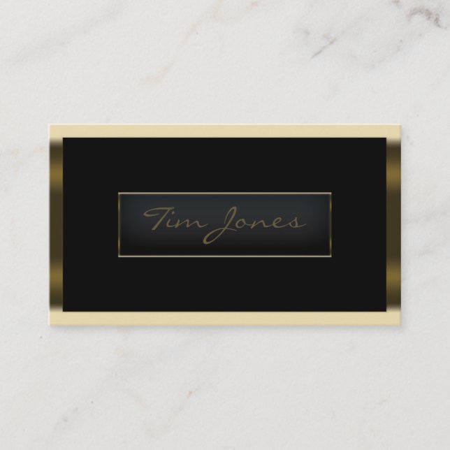 Gold Exec Business Card (Front)