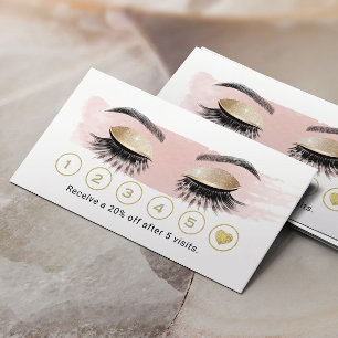 Gold Eyelash Makeup Artist Blush Pink Loyalty