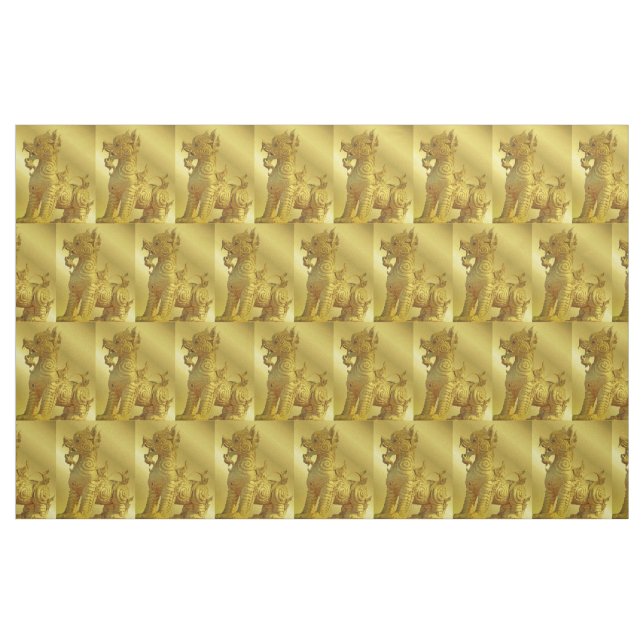 gold Fabric, colourful house textile beautiful Fabric (Fat Quarter)