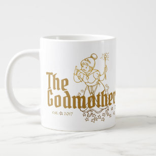 Gold Fairy Customisable The Godmother Large Coffee Mug
