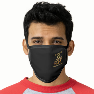 Gold Family Unity Icon Symbol Be Safe Face Mask