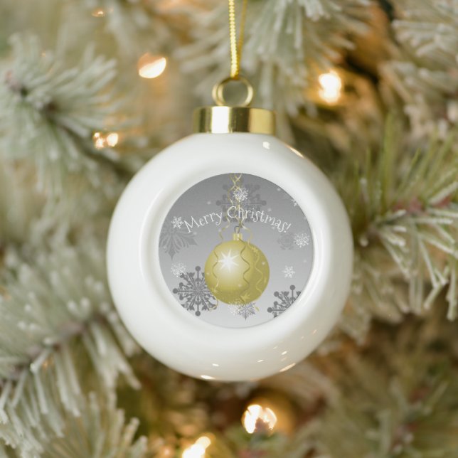 Gold Fancy Christmas Ornament (Tree)