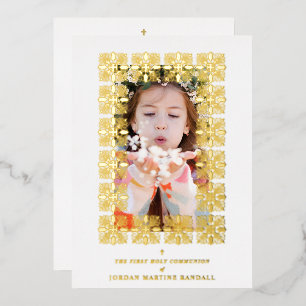 Gold Fancy Ornament Lace Effect Modern Photo