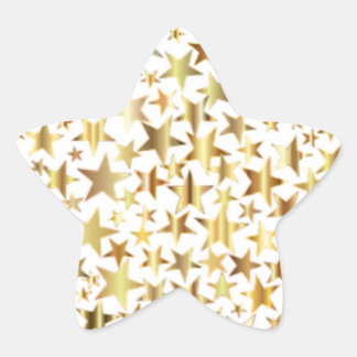 Gold Faux Foil Star Stickers