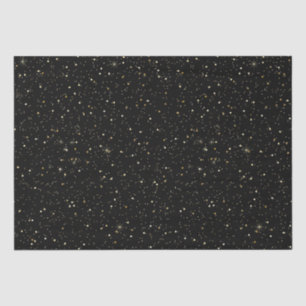 Gold faux glitter and sparkles tissue paper