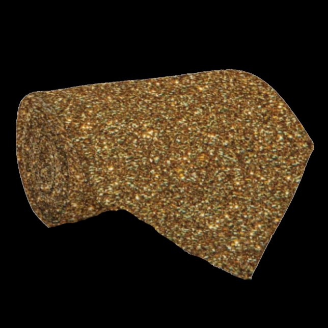 Gold Faux Glitter Faux Silk Tie Formal Neck Tie (Creator Uploaded)