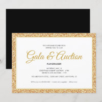 Gold Faux Glitter | Gala Auction and Fundraiser