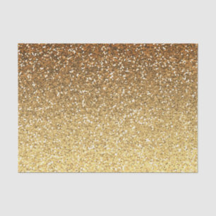 Gold Faux Glitter Ombre Tissue Paper