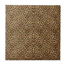 Gold Faux Leopard Skin Pattern Print