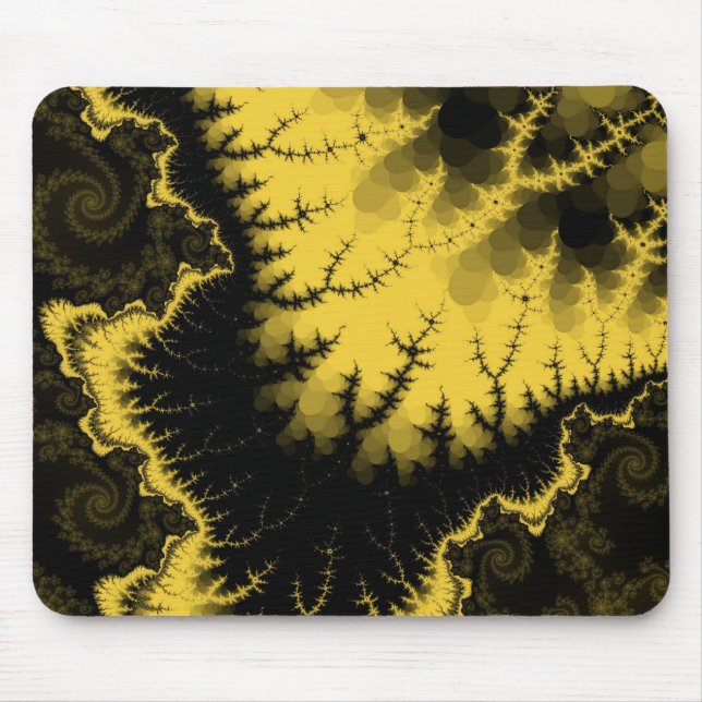 Gold Feathered Star Mousepad (Front)