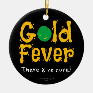 Gold Fever Ceramic Tree Decoration