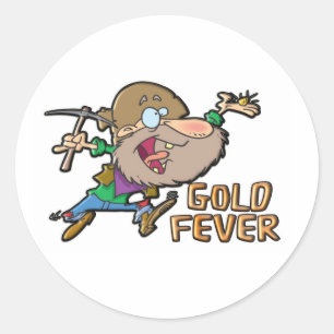 GOLD FEVER CLASSIC ROUND STICKER