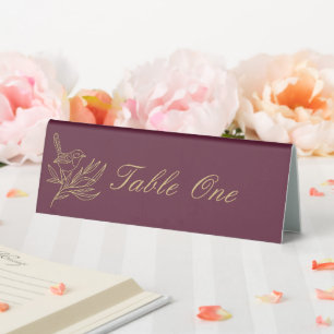 Gold Filigree Art Deco   Fairy Wren Table Number