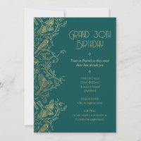 Gold Filigree Art Deco | Sparrow 30th Birthday