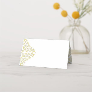 Gold Filigree Blank Place Cards