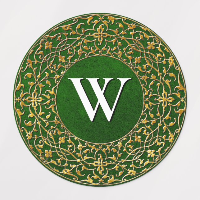 Gold Filigree Monogram (Design 1)