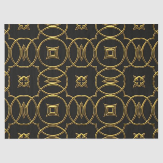 gold filigree tissue paper (Front)