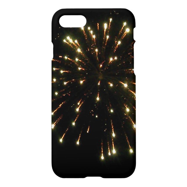 Gold Fireworks Burst iPhone Case (Back)