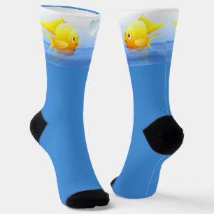 Gold Fish Couple Crew Socks
