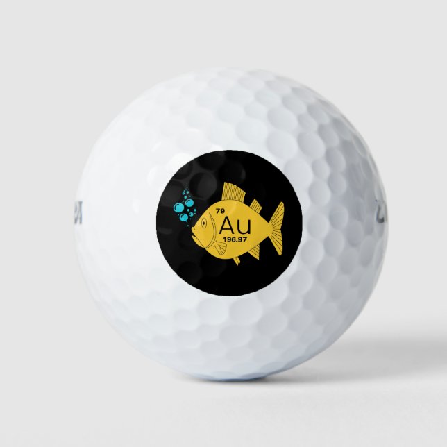 Gold Fish Golf Balls (Front)