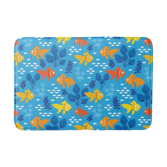 Gold Fish in Aquarium Bath Mat (Front)