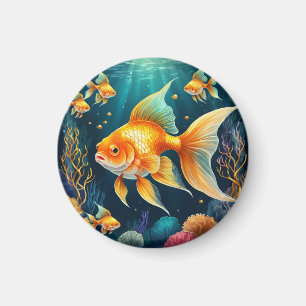 Gold Fish in Underwater Magnet
