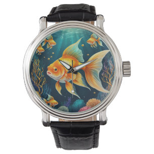 Gold Fish in Underwater Watch