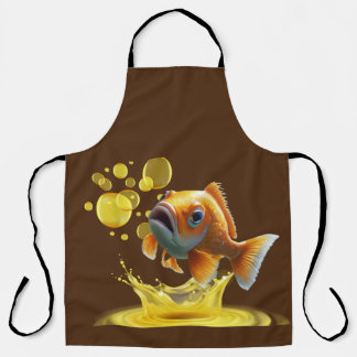 Gold Fish on Men's-Apron Apron