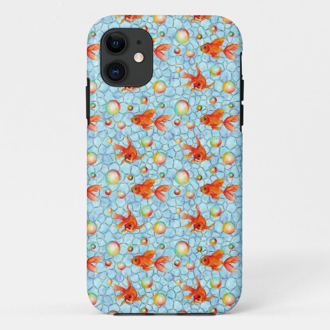 gold fish pattern Case-Mate iPhone case (Back)