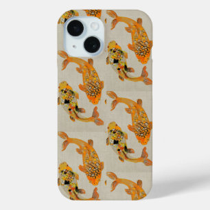 Gold Fish Pond iPhone 15 Case