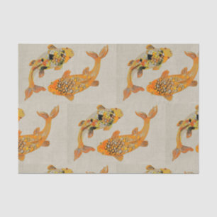 Gold Fish Pond Tissue Paper