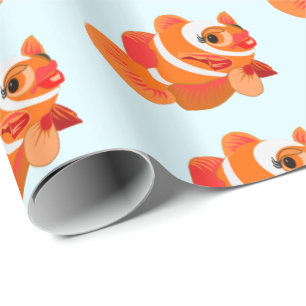 Gold Fish Wrapping Paper - Customisable